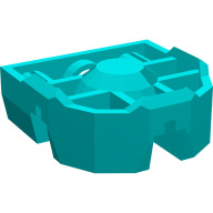 Lego blok spojky 3x3x1, tmavě tyrkysová (4119316)